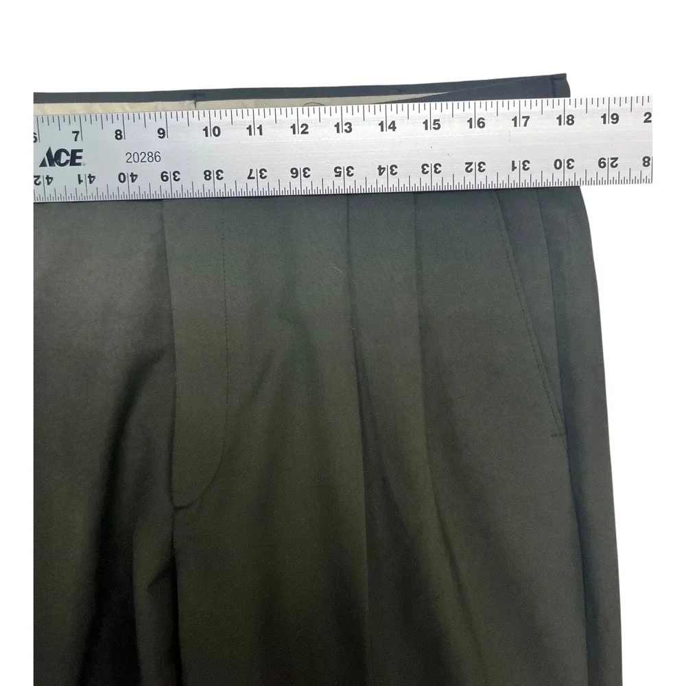 vtg 90s Levis 36x32 Olive Green Dress Pants Trousers High Waisted Pleated USA